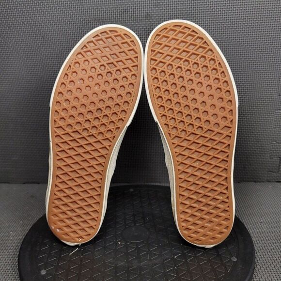 Vans Perf Leather Classic Slip On Shoes Womens Sz 9 Black White Sneakers - Picture 7 of 8